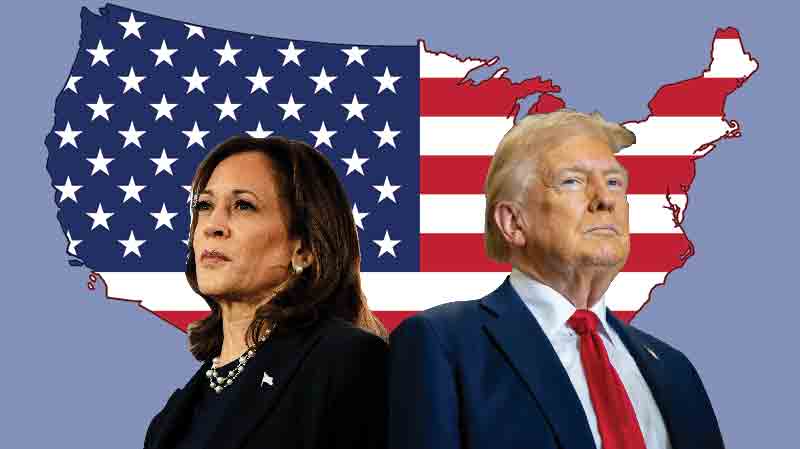 the election of America; Donald Trump vs Kamala Harris